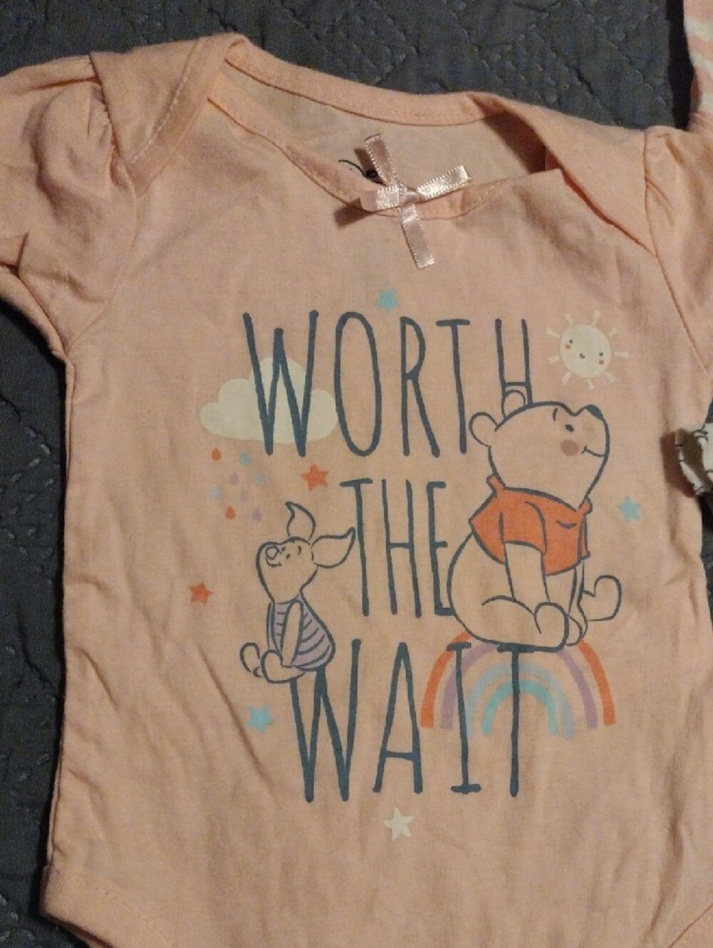 Disney Baby Pink Winnie the Pooh Girls' Bodysuit Set - Light Pink & White - Picture 5 of 14